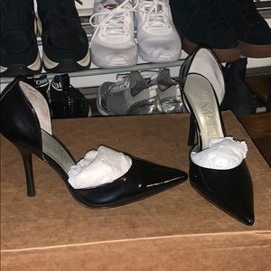 Patent leather pumps